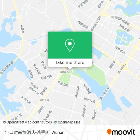 沌口时尚旅酒店-洗手间 map