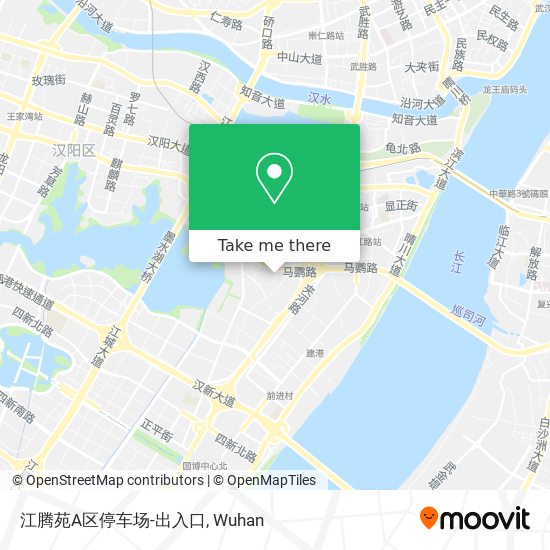 江腾苑A区停车场-出入口 map