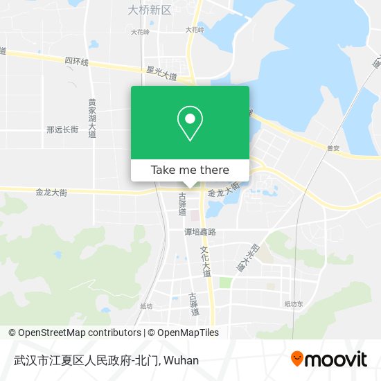 武汉市江夏区人民政府-北门 map