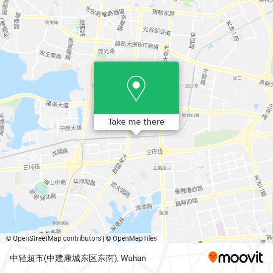 中轻超市(中建康城东区东南) map