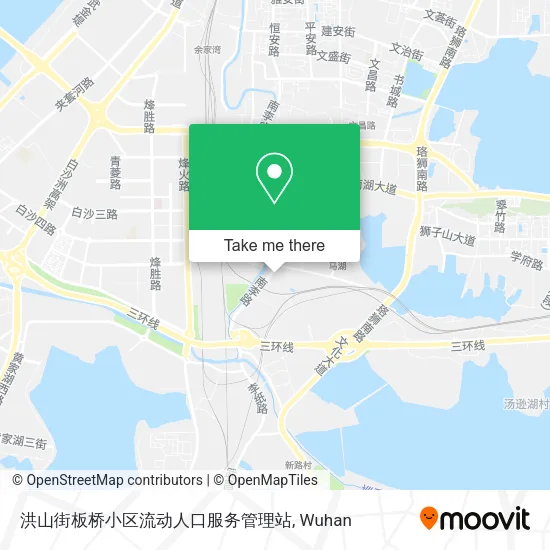 洪山街板桥小区流动人口服务管理站 map