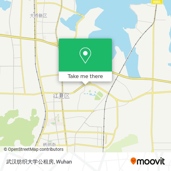 武汉纺织大学公租房 map