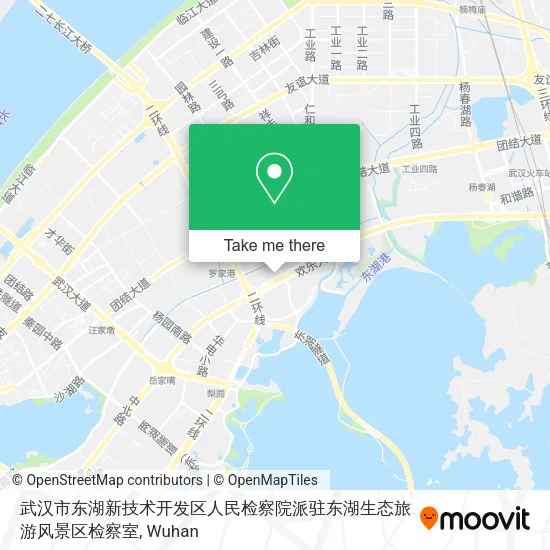 武汉市东湖新技术开发区人民检察院派驻东湖生态旅游风景区检察室 map