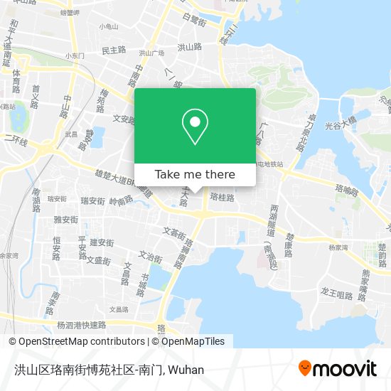 洪山区珞南街愽苑社区-南门 map