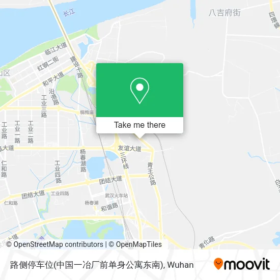 路侧停车位(中国一冶厂前单身公寓东南) map