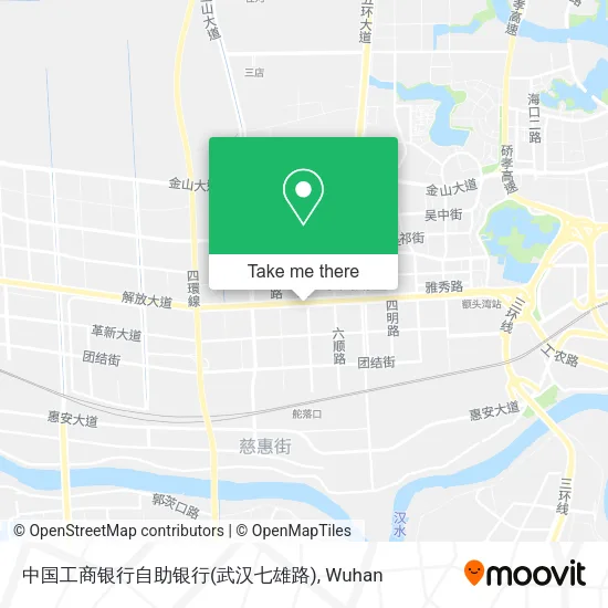 中国工商银行自助银行(武汉七雄路) map