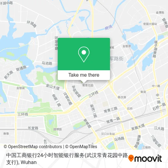 中国工商银行24小时智能银行服务(武汉常青花园中路支行) map