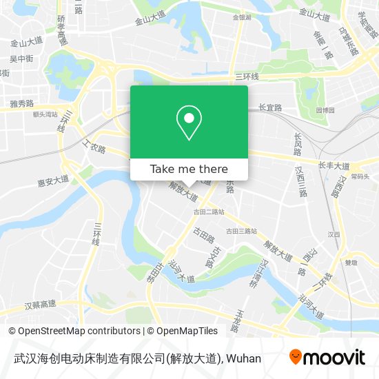 武汉海创电动床制造有限公司(解放大道) map