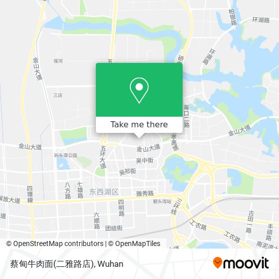 蔡甸牛肉面(二雅路店) map