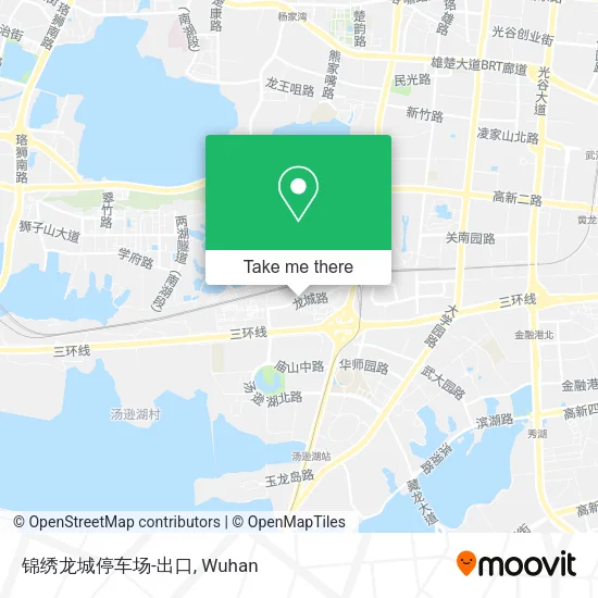 锦绣龙城停车场-出口 map