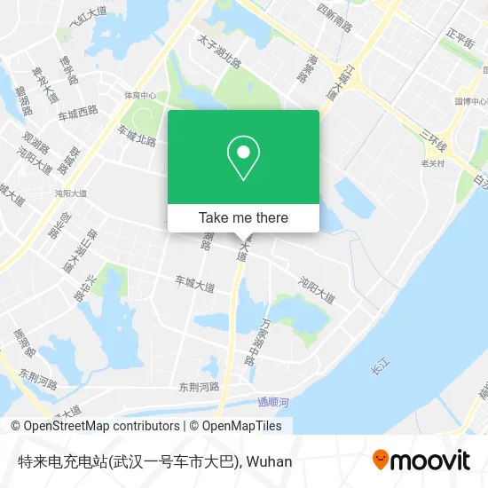 特来电充电站(武汉一号车市大巴) map