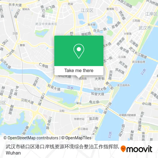 武汉市硚口区港口岸线资源环境综合整治工作指挥部 map
