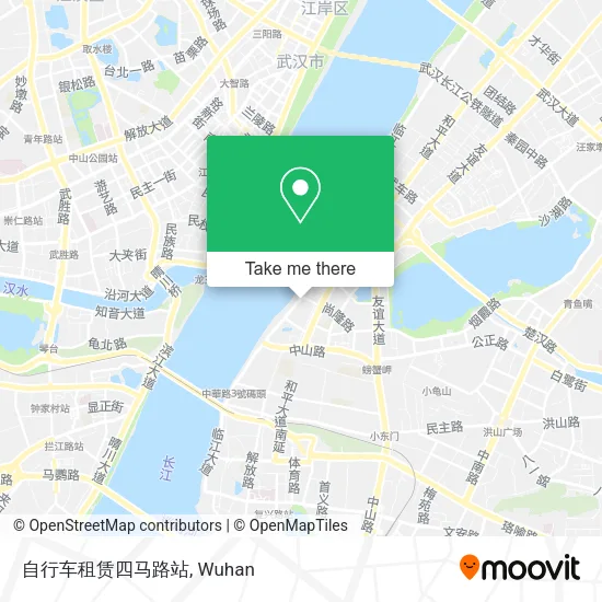 自行车租赁四马路站 map