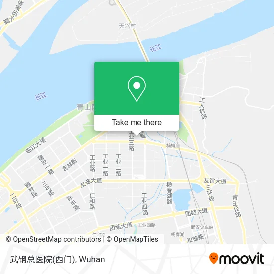 武钢总医院(西门) map