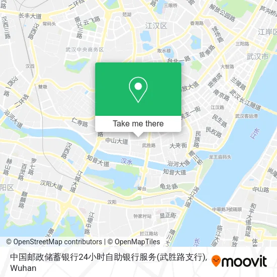 中国邮政储蓄银行24小时自助银行服务(武胜路支行) map