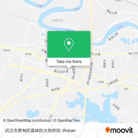 武汉市蔡甸区森林防火指挥部 map