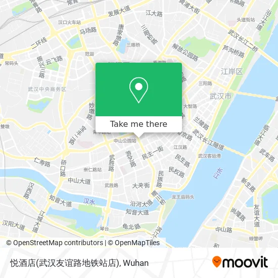 悦酒店(武汉友谊路地铁站店) map