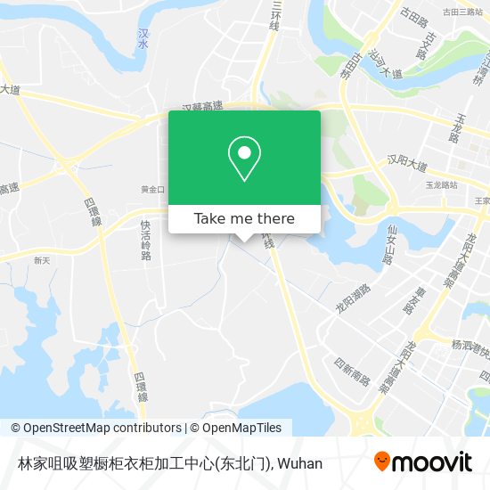 林家咀吸塑橱柜衣柜加工中心(东北门) map