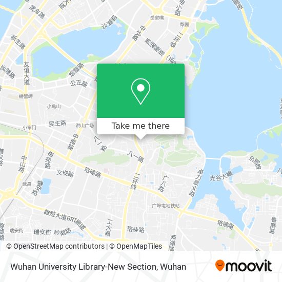 Wuhan University Library-New Section map