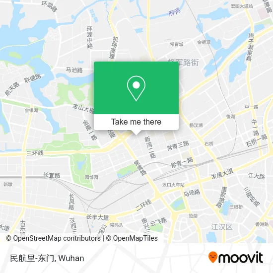 民航里-东门 map