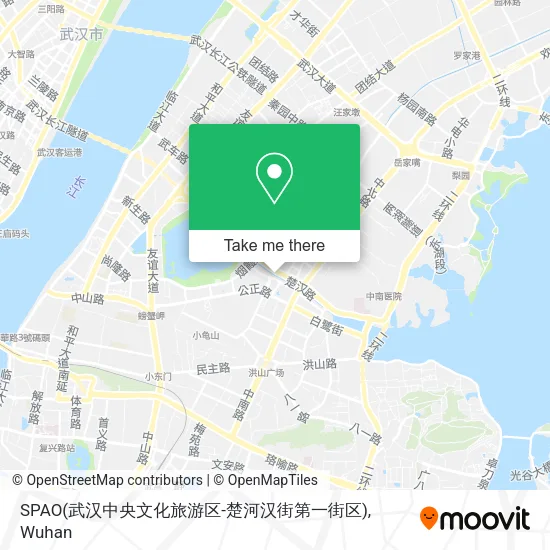 SPAO(武汉中央文化旅游区-楚河汉街第一街区) map