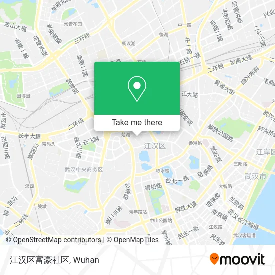 江汉区富豪社区 map