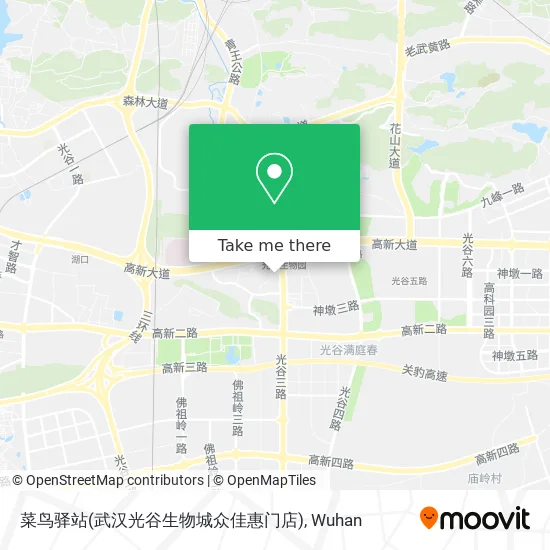 菜鸟驿站(武汉光谷生物城众佳惠门店) map
