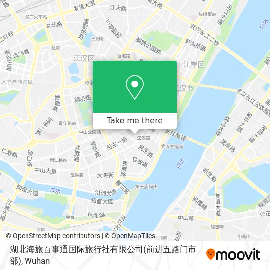 湖北海旅百事通国际旅行社有限公司(前进五路门市部) map