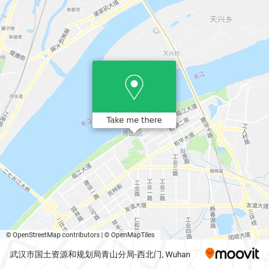 武汉市国土资源和规划局青山分局-西北门 map