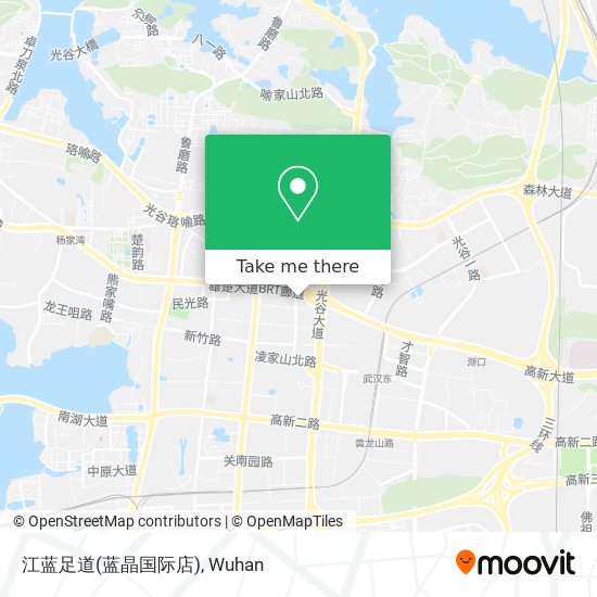 江蓝足道(蓝晶国际店) map