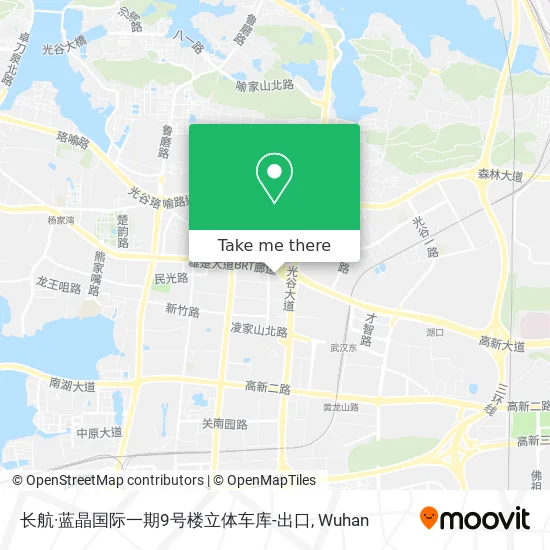 长航·蓝晶国际一期9号楼立体车库-出口 map