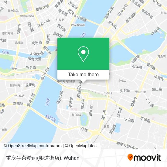 重庆牛杂粉面(粮道街店) map
