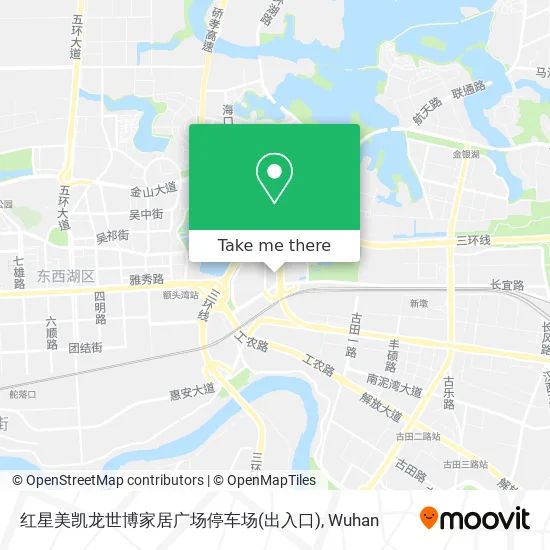 红星美凯龙世博家居广场停车场(出入口) map