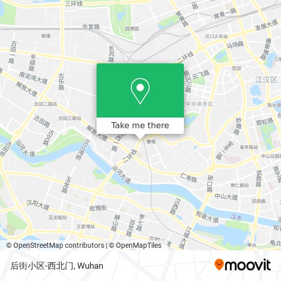 后街小区-西北门 map