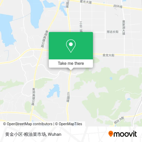 黄金小区-粮油菜市场 map