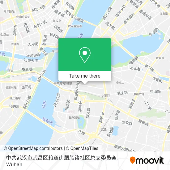 中共武汉市武昌区粮道街胭脂路社区总支委员会 map