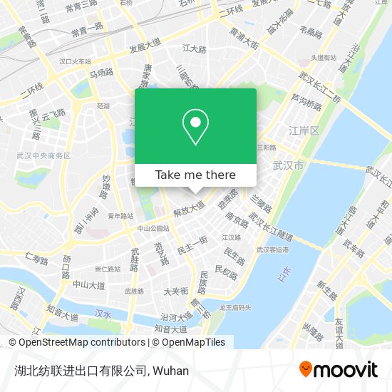 湖北纺联进出口有限公司 map