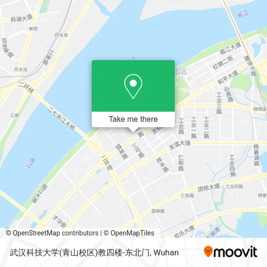 武汉科技大学(青山校区)教四楼-东北门 map