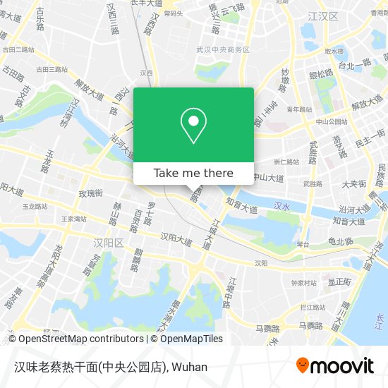 汉味老蔡热干面(中央公园店) map