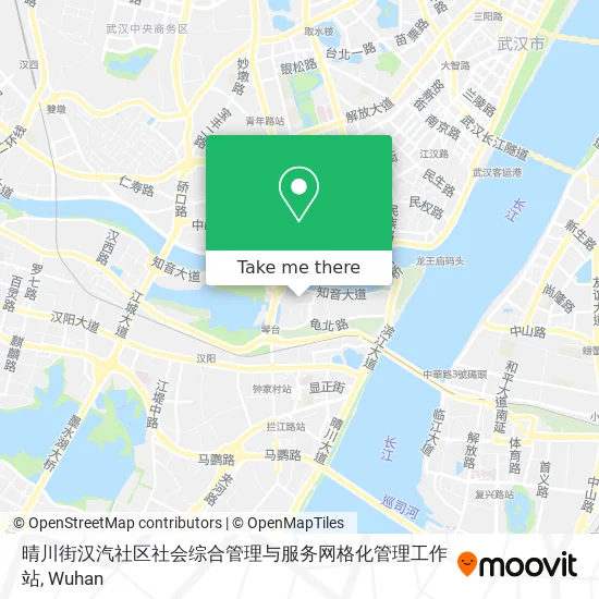 晴川街汉汽社区社会综合管理与服务网格化管理工作站 map