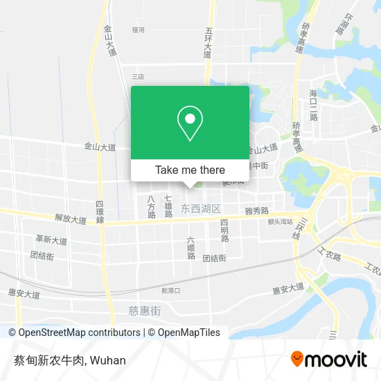蔡甸新农牛肉 map