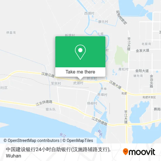 中国建设银行24小时自助银行(汉施路辅路支行) map