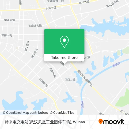 特来电充电站(武汉凤凰工业园停车场) map