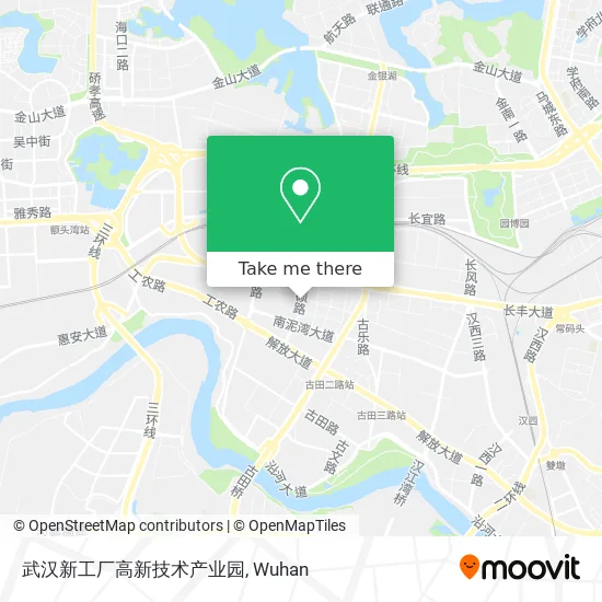 武汉新工厂高新技术产业园 map