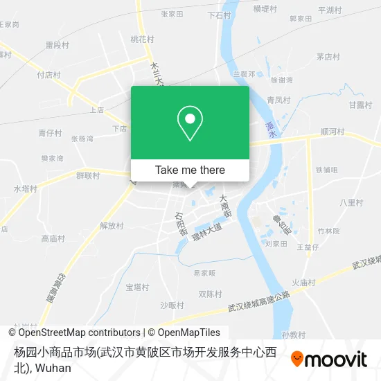 杨园小商品市场(武汉市黄陂区市场开发服务中心西北) map
