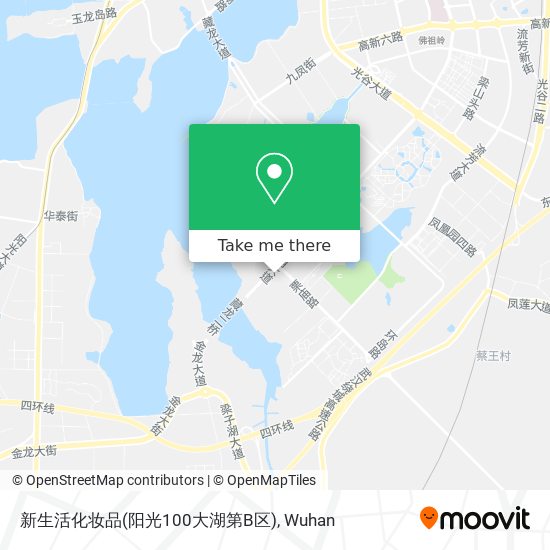 新生活化妆品(阳光100大湖第B区) map