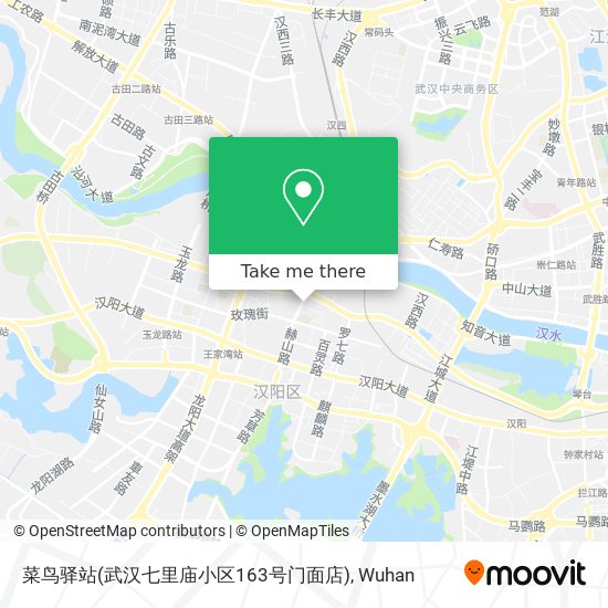 菜鸟驿站(武汉七里庙小区163号门面店) map