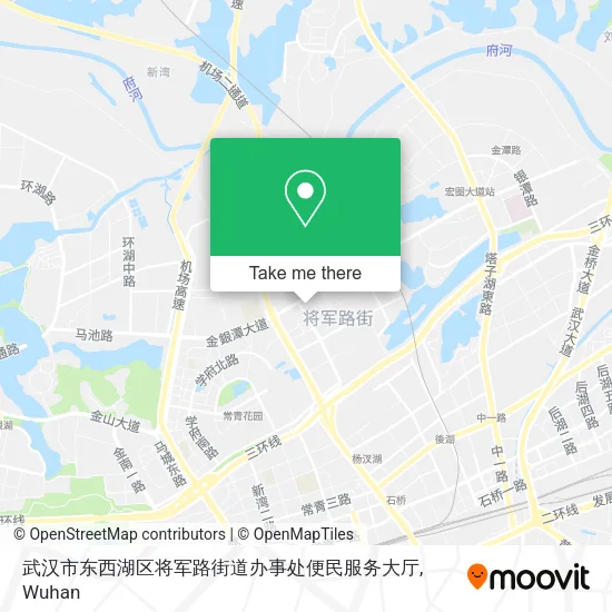 武汉市东西湖区将军路街道办事处便民服务大厅 map