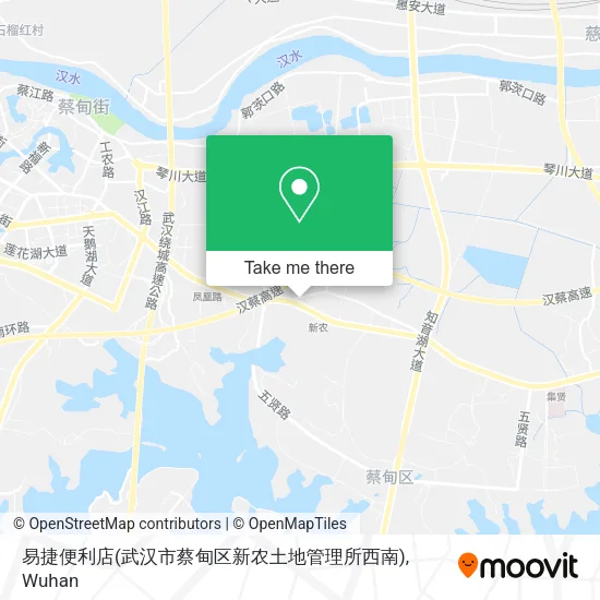 易捷便利店(武汉市蔡甸区新农土地管理所西南) map