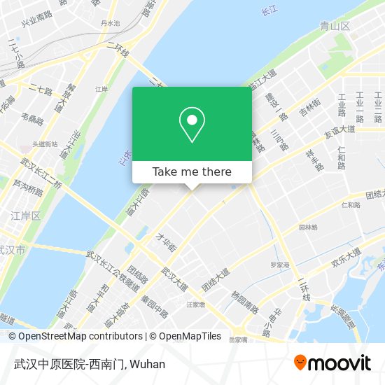 武汉中原医院-西南门 map